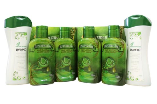 Picture of 2 sets Ervamatin Lotion and 2 Amazon Organic Shampoo