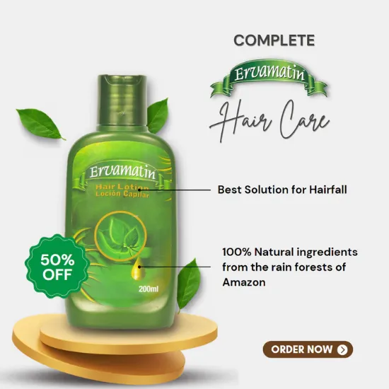 Picture of ERVAMATIN Hair Lotion (Pack of 12) – 6-Month Hair Care Program | FREE Shipping